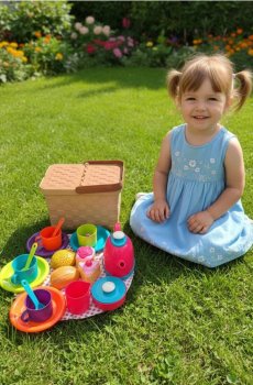 Ігровий пікніковий набір з аксесуарами - різнобарвний