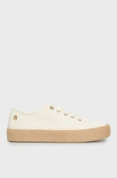 Женские белые кеды ESPADRILLE Белый 39 Tommy Hilfiger FW0FW08404