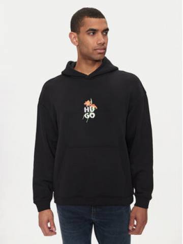 Hugo Світшот Diblossomy 50517408 Чорний Oversize Hugo Світшот Diblossomy 50517408 Чорний Oversize