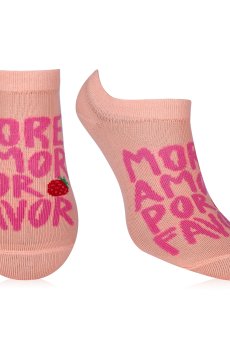 Носки женские AmiGA укороченные, More amore por favor, размер 23-25