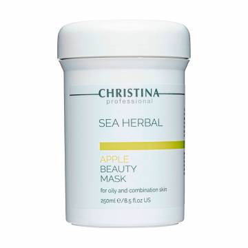 Яблочная маска для лица Christina Sea Herbal Beauty Mask Green Apple для жирной и комбинированной кожи, 250 мл Яблочная маска для лица Christina Sea Herbal Beauty Mask Green Apple для жирной и комбинированной кожи, 250 мл