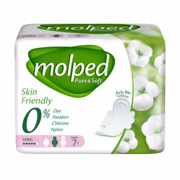 Гигиенические прокладки Molped Pure & Soft Long, 7 шт