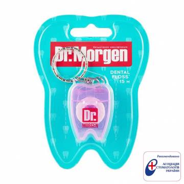 Зубная нить Dr. Morgen Dental Floss Mini для ежедневного ухода, фиолетовый, 15 м