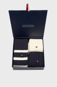Мужские темно-синие носки (3 пары) GIFTBOX Синий 39-42 Tommy Hilfiger 701235377