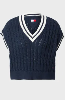 Женский темно-синий жилет TIPPING Синий L Tommy Jeans DW0DW22927