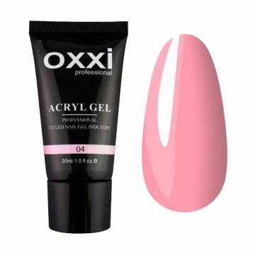 Акрил-гель для ногтей Oxxi Professional Acryl Gel 04 Теплый розовый, 30 мл Акрил-гель для ногтей Oxxi Professional Acryl Gel 04 Теплый розовый, 30 мл