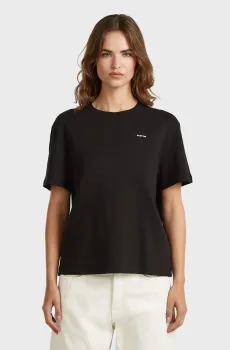 Женская черная футболка Logo Черный L G-Star RAW D28730,D976
