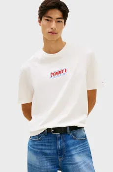 Мужская белая футболка VINTAGE LA Белый XL Tommy Jeans DM0DM22546