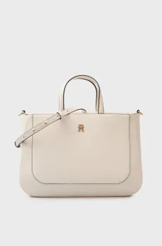 Женская белая сумка GLAM SATCHEL Белый ONESIZE Tommy Hilfiger AW0AW18145