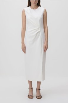 Reserved - Сукня зі збірками - білий - 731HR-00X