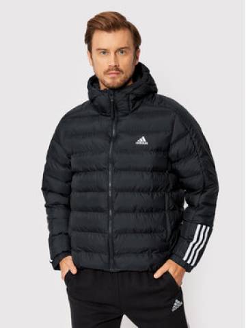 adidas Пуховик Itavic 3-Stripes Midweight GT1674 Чорний Regular Fit adidas Пуховик Itavic 3-Stripes Midweight GT1674 Чорний Regular Fit