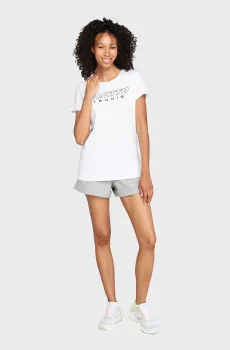 Женская белая футболка SQUADRA W II TEE Белый S Lotto 217451/0F1