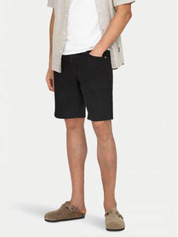 Only & Sons Джинсові шорти Edge 22028012 Чорний Regular Fit Only & Sons Джинсові шорти Edge 22028012 Чорний Regular Fit