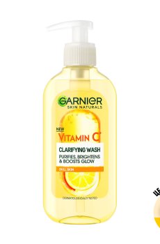 Очищающий гель для умывания Garnier Naturals Vitamin C Cleansing Gel с витамином С, для тусклой кожи лица, 200 мл