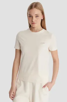 Женская белая футболка Белый L Guess V6RI07.J1314;G027