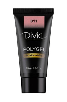 Уценка! Полигель для наращивания ногтей Divia Polygel 011, 15 г