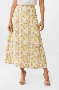 Женская юбка с узором Желтый 36 Mexx TU1705033W