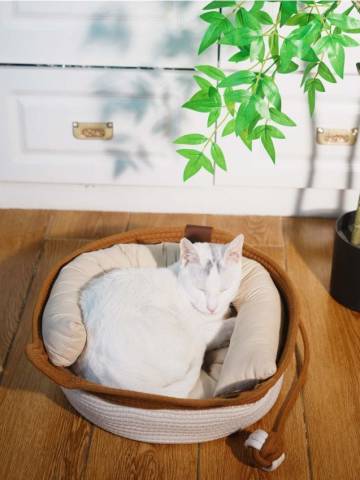 Лежак для кота - бежевий Лежак для кота - бежевий