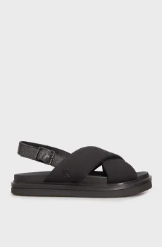 Мужские черные сандалии FLAT MOLDED CRXS SLING SANDAL CV Черный 44 Calvin Klein YM0YM01221