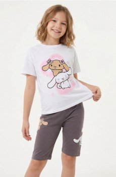 Комплект із топа з велосипедними шортами Cinnamoroll - різнобарвний