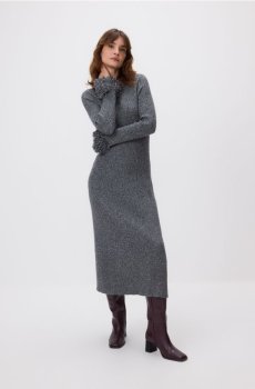 Reserved - Сукня з оздобним рукавом - різнобарвний - 489IK-MLC