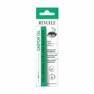 Сыворотка-бустер для восстановления ресниц Revuele Castor Oil Volumizing Eyelash Booster, с касторовым маслом, 10 мл Сыворотка-бустер для восстановления ресниц Revuele Castor Oil Volumizing Eyelash Booster, с касторовым маслом, 10 мл