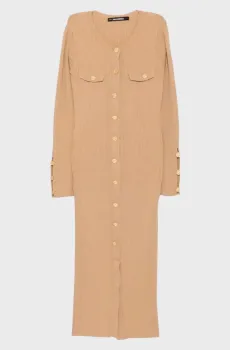 Женское бежевое платье elegant Бежевый XS Karl Lagerfeld A3W13038
