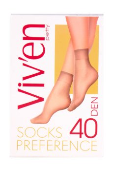 Носки женские Viven petty Preference Socks, 40 DEN, бежевые, 2 пары