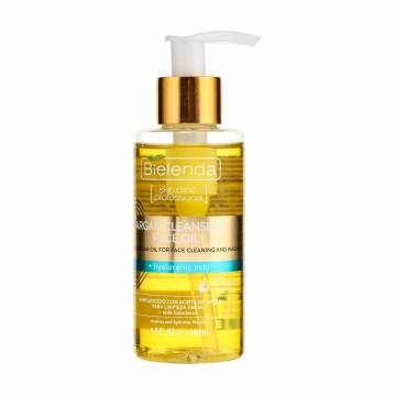 Аргановое масло для очистки и умывания лица Bielenda Argan Cleansing Face Oil с гиауроновой кислотой, 140 мл Аргановое масло для очистки и умывания лица Bielenda Argan Cleansing Face Oil с гиауроновой кислотой, 140 мл