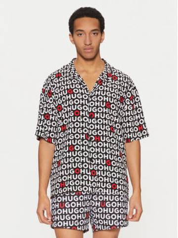 HUGO Сорочка Beach 50540065 Чорний Regular Fit HUGO Сорочка Beach 50540065 Чорний Regular Fit