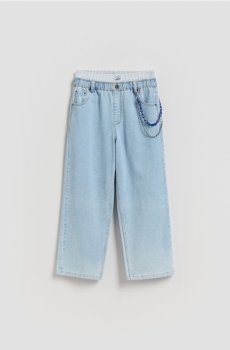 Reserved - Беггі-джинси з ланцюгом - синій - 376HN-50J