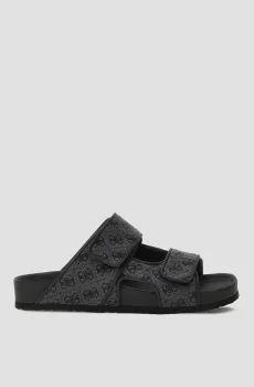 Мужские темно-серые слайдеры с узором Серый 43 Guess FMGIGJ.FAL03;COBLA