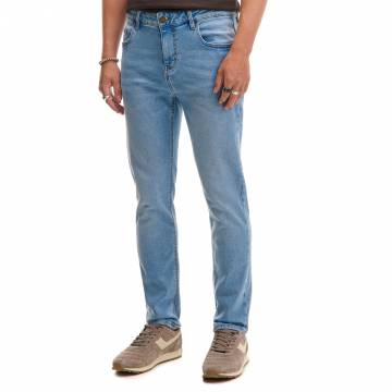 Cropp - Джинси skinny з ефектом виварювання - синій Cropp - Джинси skinny з ефектом виварювання - синій