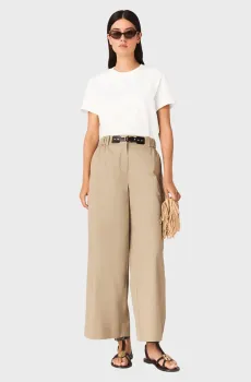 Женская белая футболка в полоску Белый 34 MAJE MFPTS01037_White