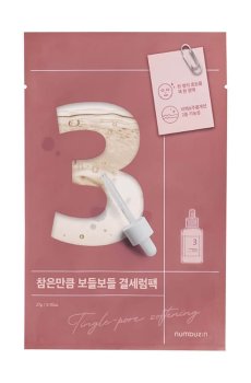 Тканевая маска Numbuzin No.3 Tingle-Pore Softening Sheet Mask для сужения пор лица, 27 мл