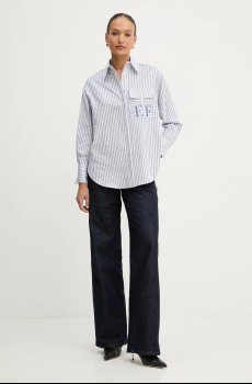 Хлопковая рубашка Elisabetta Franchi