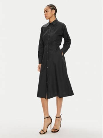 KARL LAGERFELD Сукня-сорочка 245W1303 Чорний Regular Fit KARL LAGERFELD Сукня-сорочка 245W1303 Чорний Regular Fit