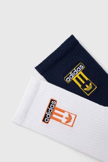Носки adidas Originals 2 шт цвет белый IS0740 Носки adidas Originals 2 шт цвет белый IS0740