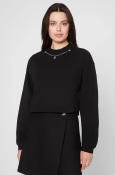 Женский черный свитшот Черный XS HUGO 50550153;001