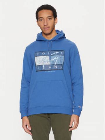 Tommy Jeans Світшот Dna Flag Twist DM0DM21100 Голубий Regular Fit Tommy Jeans Світшот Dna Flag Twist DM0DM21100 Голубий Regular Fit
