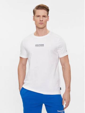 Tommy Hilfiger Футболка MW0MW34387 Білий Slim Fit