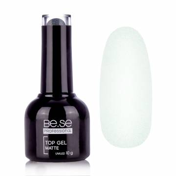 Матовый топ для гель-лака с шимером Be.Se Professional Top Gel Coat Matte 04, 10 г Матовый топ для гель-лака с шимером Be.Se Professional Top Gel Coat Matte 04, 10 г