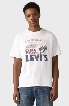 Мужская белая футболка Белый M Levi’s® 87373;0225