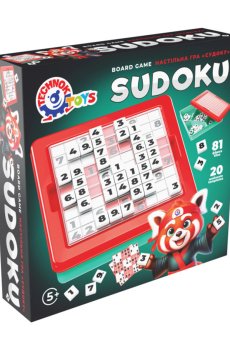 Настольная игра TechnoK Судоку, от 5 лет, 25*6*25 см (2956)