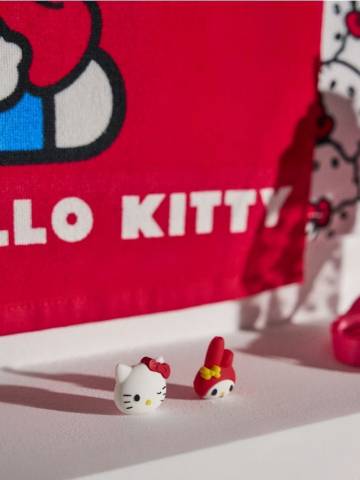 Захисники для кабелю 2 штуки Hello Kitty - червоний Захисники для кабелю 2 штуки Hello Kitty - червоний