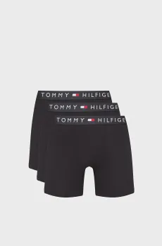 Мужские черные боксеры (3 шт) BOXER BRIEF Черный L Tommy Hilfiger UM0UM03883