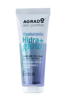Гель-крем для лица Agrado Skin Positive Hyaluronic Hidra+ Glow Gel Cream для сияния кожи, 75 мл