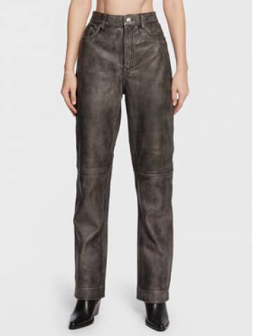 Remain Шкіряні штани Lynn RM1819 Чорний Regular Fit Remain Шкіряні штани Lynn RM1819 Чорний Regular Fit