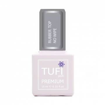 Топ для гель-лака Tufi profi Premium Rubber Top No Wipe каучуковый, без липкого слоя, 15 мл Топ для гель-лака Tufi profi Premium Rubber Top No Wipe каучуковый, без липкого слоя, 15 мл