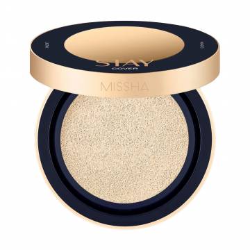 Тональный кушон-основа для лица Missha Stay High Cover Cushion, 21 Vanilla, 14 г Тональный кушон-основа для лица Missha Stay High Cover Cushion, 21 Vanilla, 14 г